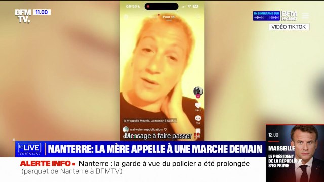 Nanterre: la mère de Naël appelle à une marche blanche mais aussi de la révolte ce jeudi