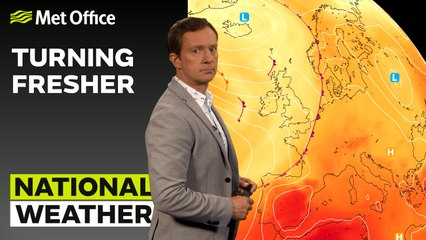 Met Office Afternoon Weather Forecast 28/06/23 - Turning Fresher
