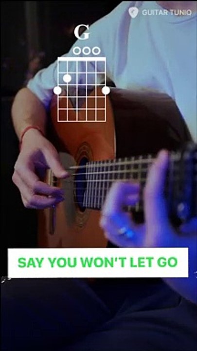 Say You Won’t Let Go guitar chords