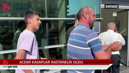 Acemi kasaplar soluğu hastanede aldı