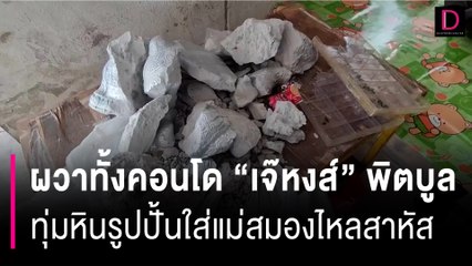 ผวาทั้งคอนโด “เจ๊หงส์” พิตบูล ทุ่มหินรูปปั้นใส่แม่สมองไหลสาหัส | HOTSHOT เดลินิวส์ 28/06/66