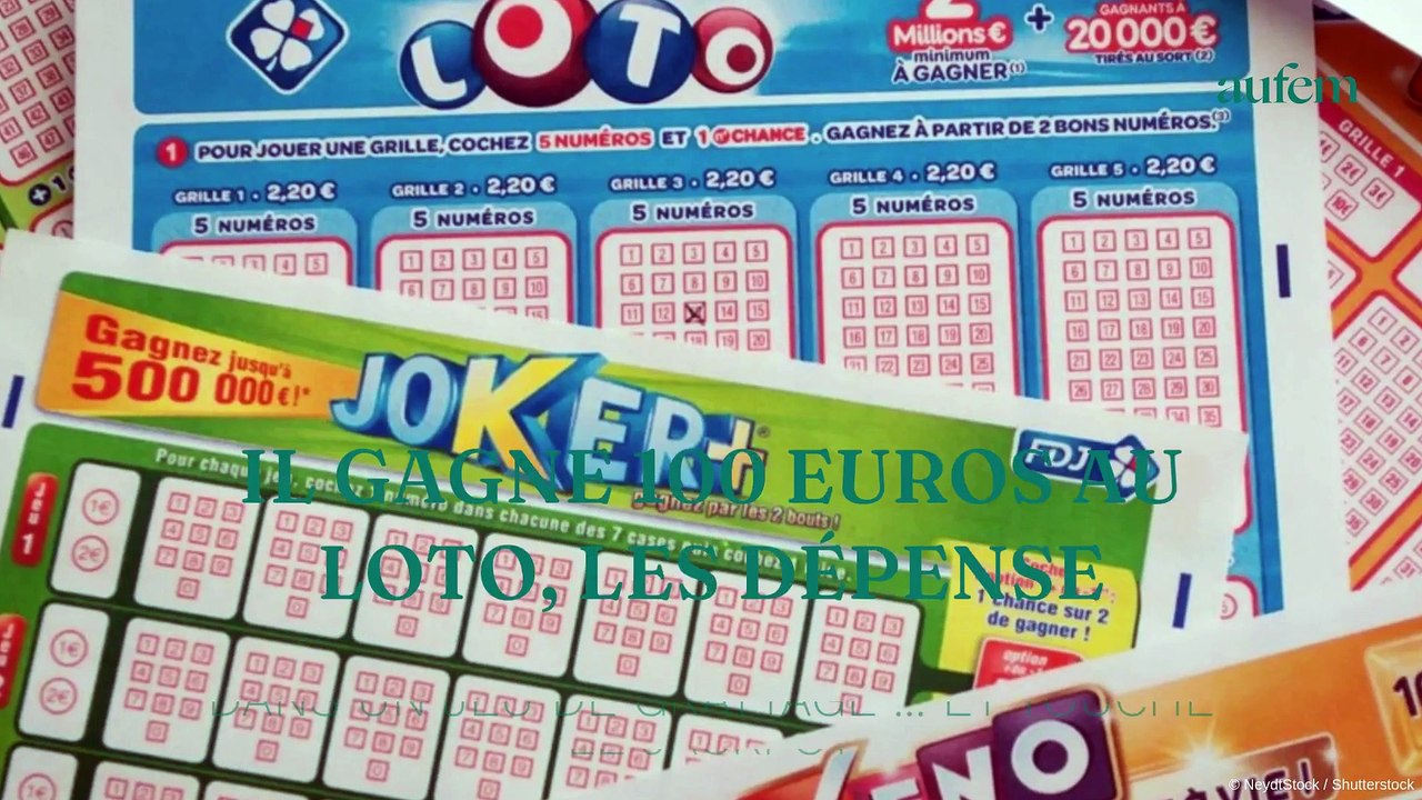Il gagne 100 euros au loto, les dépense dans un jeu de grattage... et touche le jackpot !