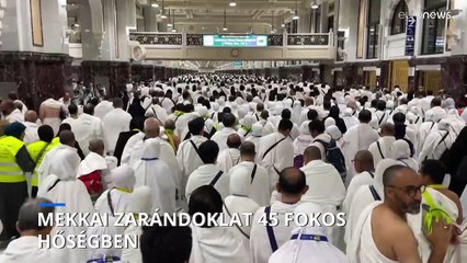 Mekkai zarándoklat 45 fokos hőségben