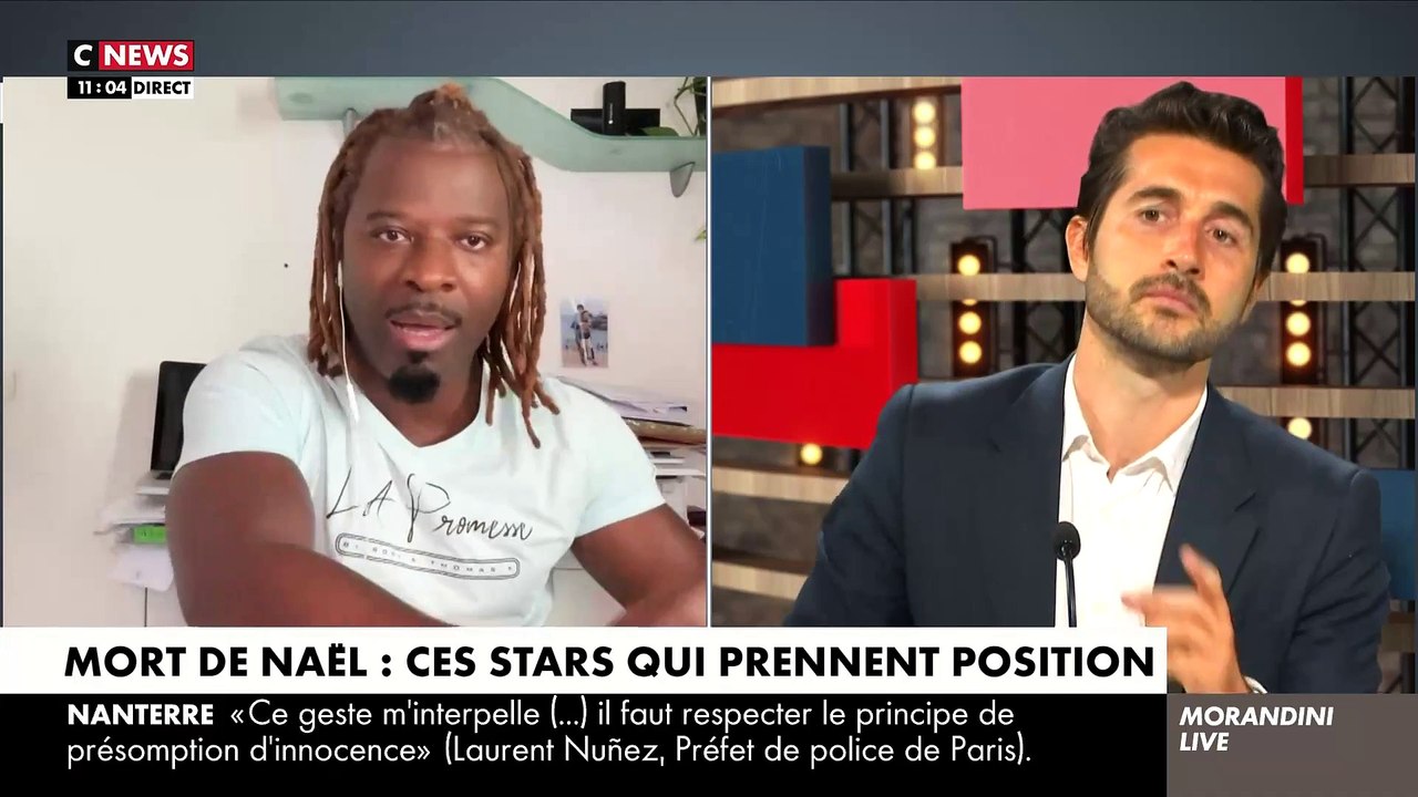 Mort de Nahel - Le rappeur Rost interrompu en direct par Jean-Marc Morandini alors qu'il dérape: "Des membres du FN s’engagent dans la police et ils veulent tuer du noir et de l’arabe" - VIDEO