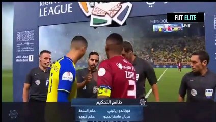 Ronaldo Amazing Free Kick Goal - Al Nassr vs Abha 2-1 Highlights & Goals 2023