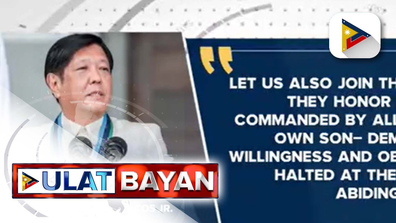 PBBM, nanawagan ng pagkakaisa kasabay ng selebrasyon ng Eid'l Adha