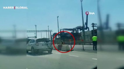 Sahibinin elinden kaçan dana D-100’ü birbirine kattı! Tüm firar girişimlerine rağmen en yakın kurban kesim merkezine götürülerek kesildi