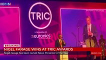 Nigel Farage booed as he accepts award for best news presenter: ‘Keep the abuse coming’