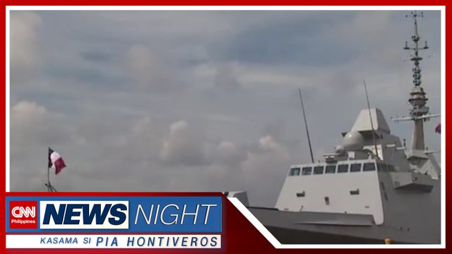 French navy ship 'Lorraine' binuntutan ng Tsina sa South China Sea
