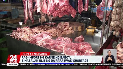 Pag-import ng karne ng baboy, binabalak ulit ng DA para iwas-shortage | 24 Oras