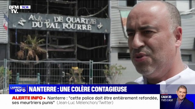 Mineur tué à Nanterre: C'est malheureux de voir ça déplore un habitant après des dégradations à Mantes-la-Jolie