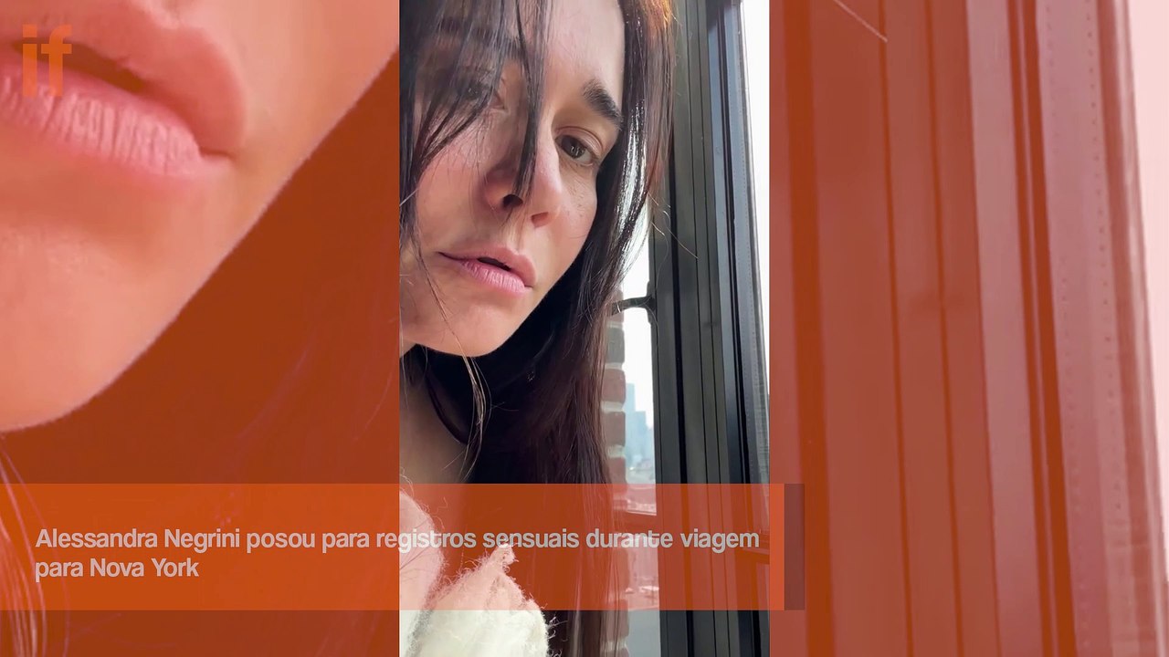 Alessandra Negrini fez vídeo sensual durante sua viagem para Nova York ...