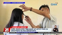 Guro, nagsilbing free make-up artist para sa grad photo ng mga estudyante | 24 Oras