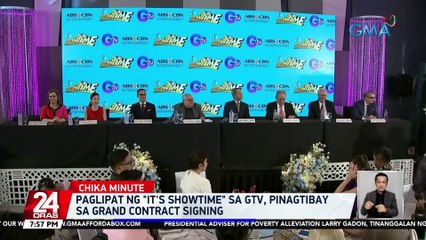 Paglipat ng "It's Showtime" sa GTV, pinagtibay sa grand contract signing | 24 Oras