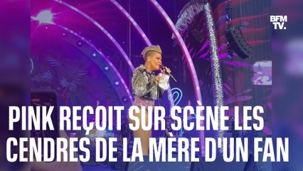 En plein concert, Pink reçoit un sachet contenant... les cendres de la mère d'un fan