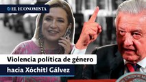 PAN, PRI y PRD acusan violencia política de género de AMLO hacia Xóchitl Gálvez
