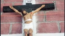 Imagen de Cristo sangra en iglesia de Choluteca