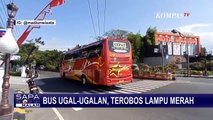 Viral, Bus Ugal-ugalan hingga Terobos Lampu Merah di Kota Madiun