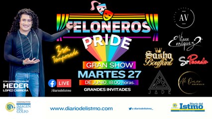 3er temporada 6to Programa #Teloneros   Programa especial : PRIDE "Gran Show"  Con: Heder López