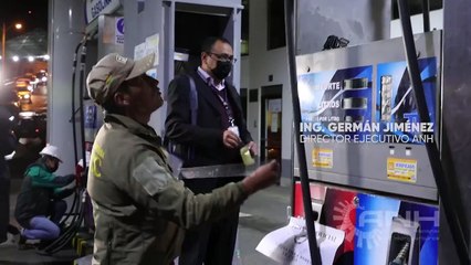 Intervienen surtidor en La Paz al detectar carga irregular de combustible, según la ANH