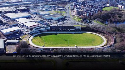 Clyde FC fans tribute to Craig Brown
