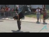 BMX vs. Skateboarder - Street Tricks