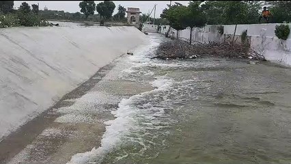 Kishangarh - मानसून की शुरूआत में ही गुंदोलाव झील ओवर फ्लो, चली चादर