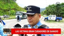 Realizan el levantamiento de las tres personas asesinadas cerca de la frontera con Guatemala