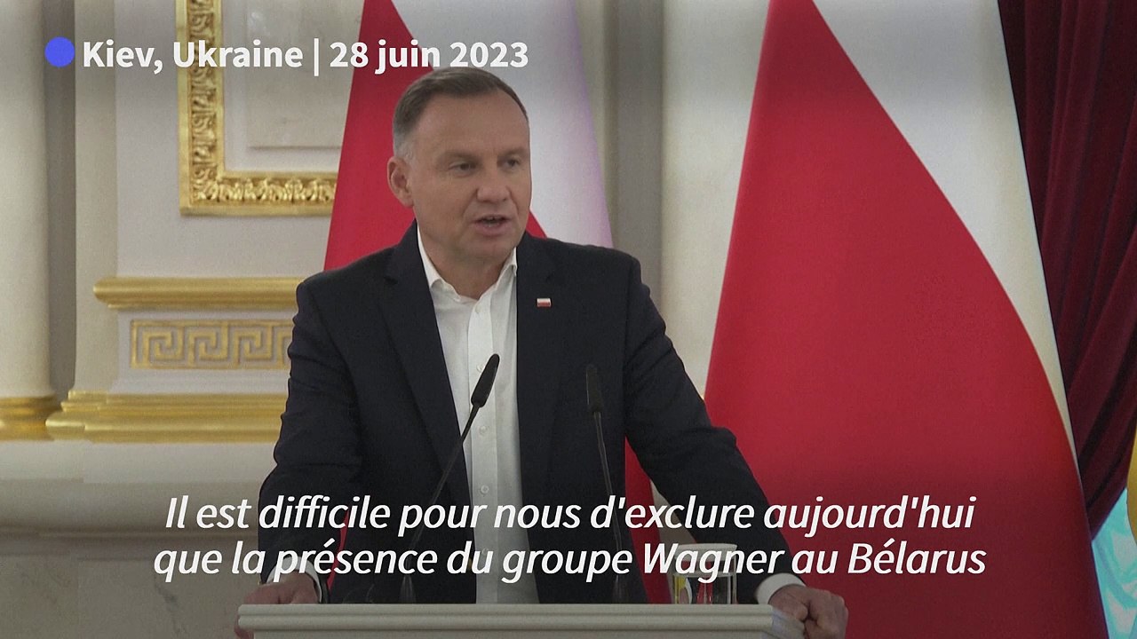 La présence du groupe Wagner au Bélarus est "une menace potentielle" pour la région (Duda)
