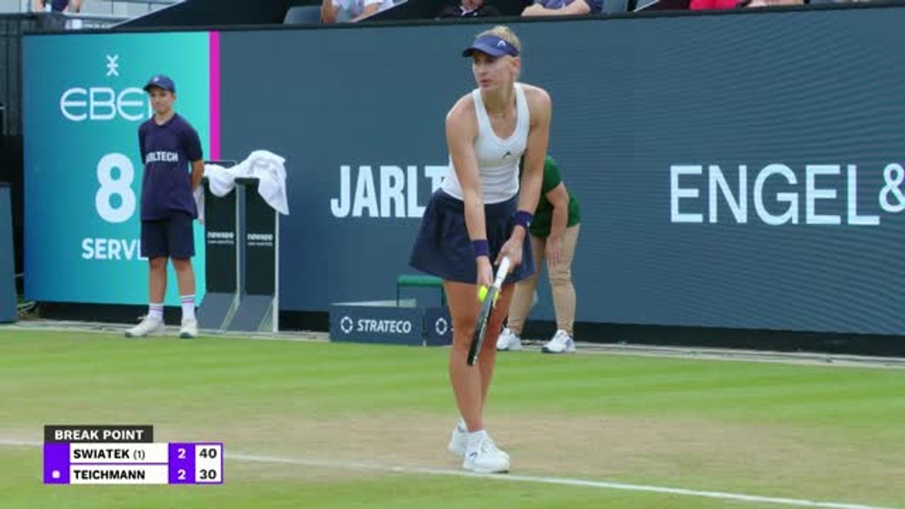 Highlights: Swiatek schlägt Teichmann