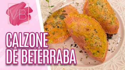 Calzone de beterraba com recheio de frango e quiabo - Você Bonita (28/06/2023)