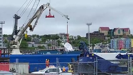 Restos del sumergible Titán llegan a Canadá