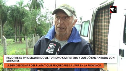 Recorre el país siguiendo al turismo carretera y quedó encantado con Misiones
