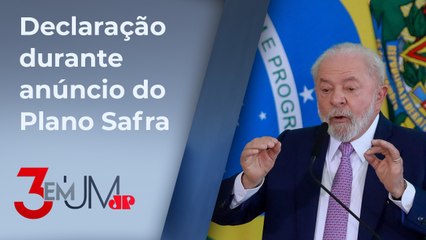 Lula diz que povo não precisa de arma, e sim de barriga cheia