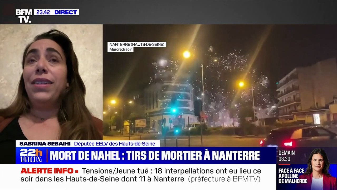 Tensions à Nanterre: "Cette colère, c'est plusieurs années de sentiment de traitement différencié pour ces quartiers populaires", estime Sabrina Sebaihi (EELV)