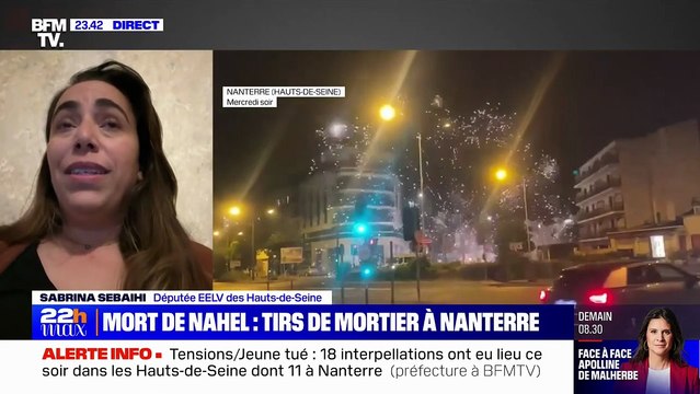 Tensions à Nanterre: Cette colère, c'est plusieurs années de sentiment de traitement différencié pour ces quartiers populaires , estime Sabrina Sebaihi (EELV)