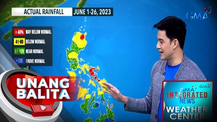 Malaking bahagi ng bansa, kinukulang pa rin sa ulan - Weather update today as of 6:07 a.m. (June 29, 2023)| UB