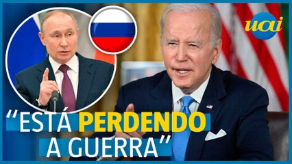 Biden: Putin é um 'pária' que 'está perdendo' a guerra