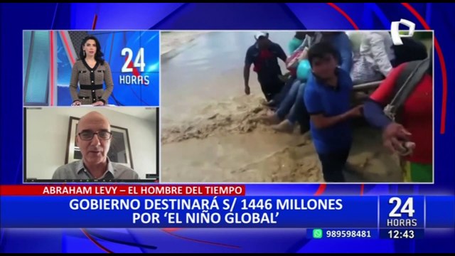 Abraham Levy sobre El Niño global: “Se esperan lluvias de moderadas a fuerte intensidad”