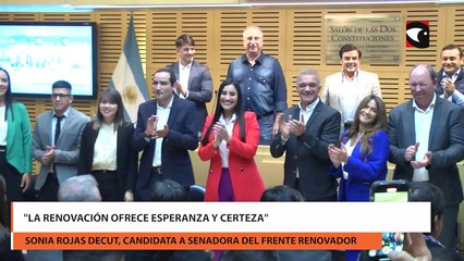"La Renovación ofrece esperanza y certeza para Misiones", dijo Sonia Rojas Decut, candidata a senadora por Innovación Federal