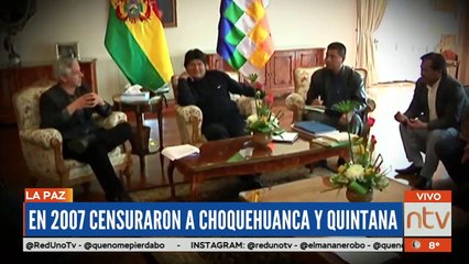 Antecedentes, censura a ministros