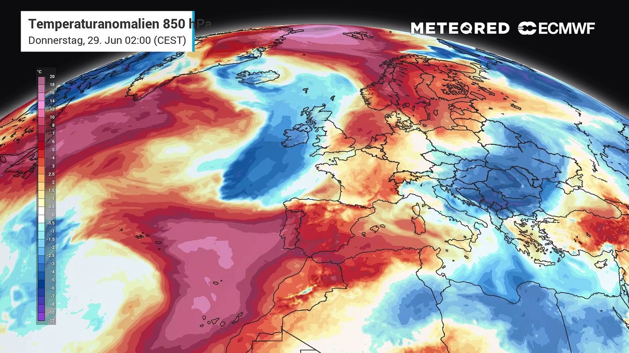 In Deutschland wird es wieder frischer am Samstag! Doch danach steht neue Hitze an!