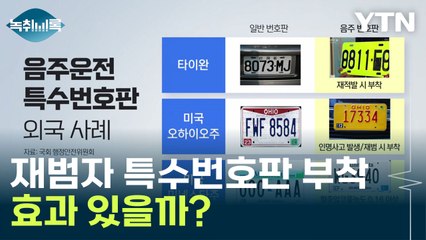 음주운전 재범 차량 특수번호판 부착... 효과 있을까? [Y녹취록] / YTN