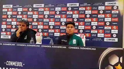 Ángel Guillermo Hoyos destaca la labor de sus jugadores ante Estudiantes
