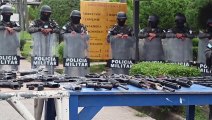 Decomisan arsenal de armas a pandilleros en cárceles de Honduras