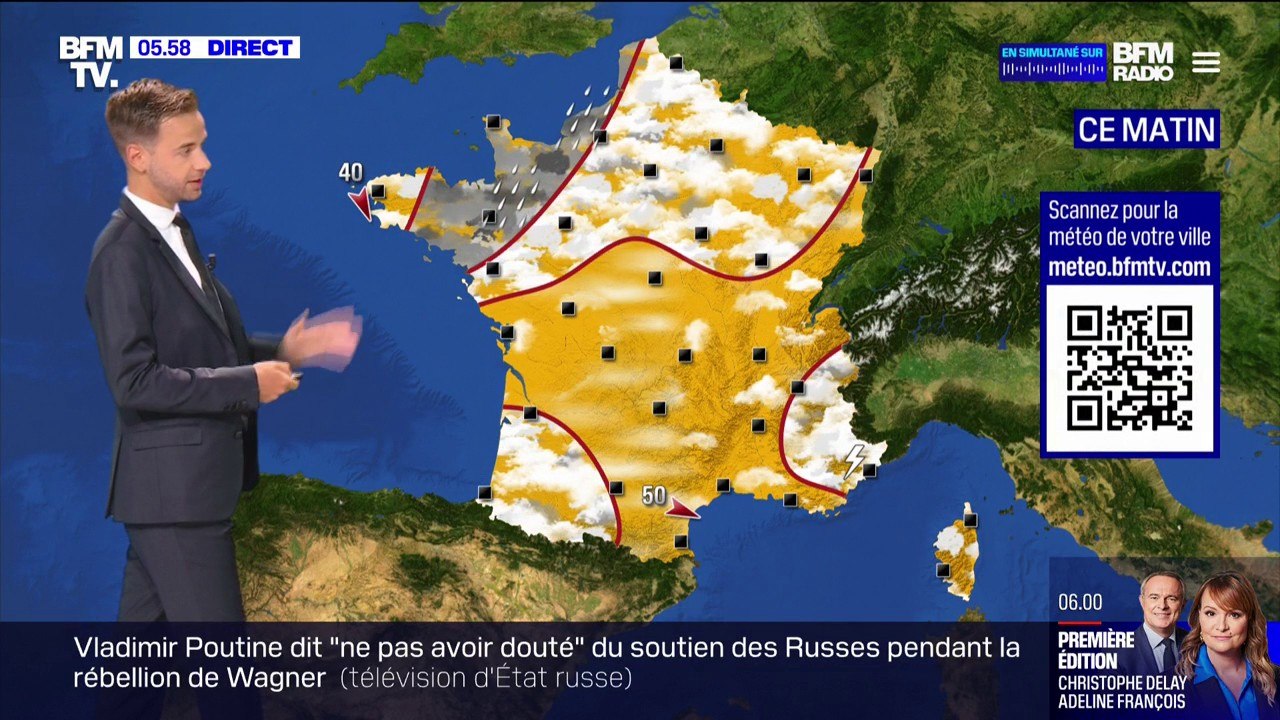De la pluie et quelques orages à prévoir ce jeudi sur une partie de la France