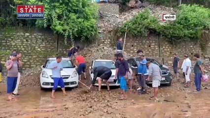 टिहरी में ट्रक में आग लगने की वजह से हड़कंप, रसोई गैस के सिलेंडर से भरी थी