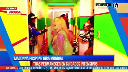 Madonna pospone gira mundial tras ser hospitalizada