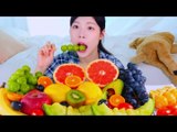 ASMR MUKBANG Fruit special & Tanghulu (Korean Melon, Shine musket, Melon, Apple, Grapes).