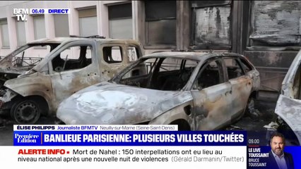Nuits de violences: l'ensemble des voitures de la police municipale de Neuilly-sur-Marne incendiées